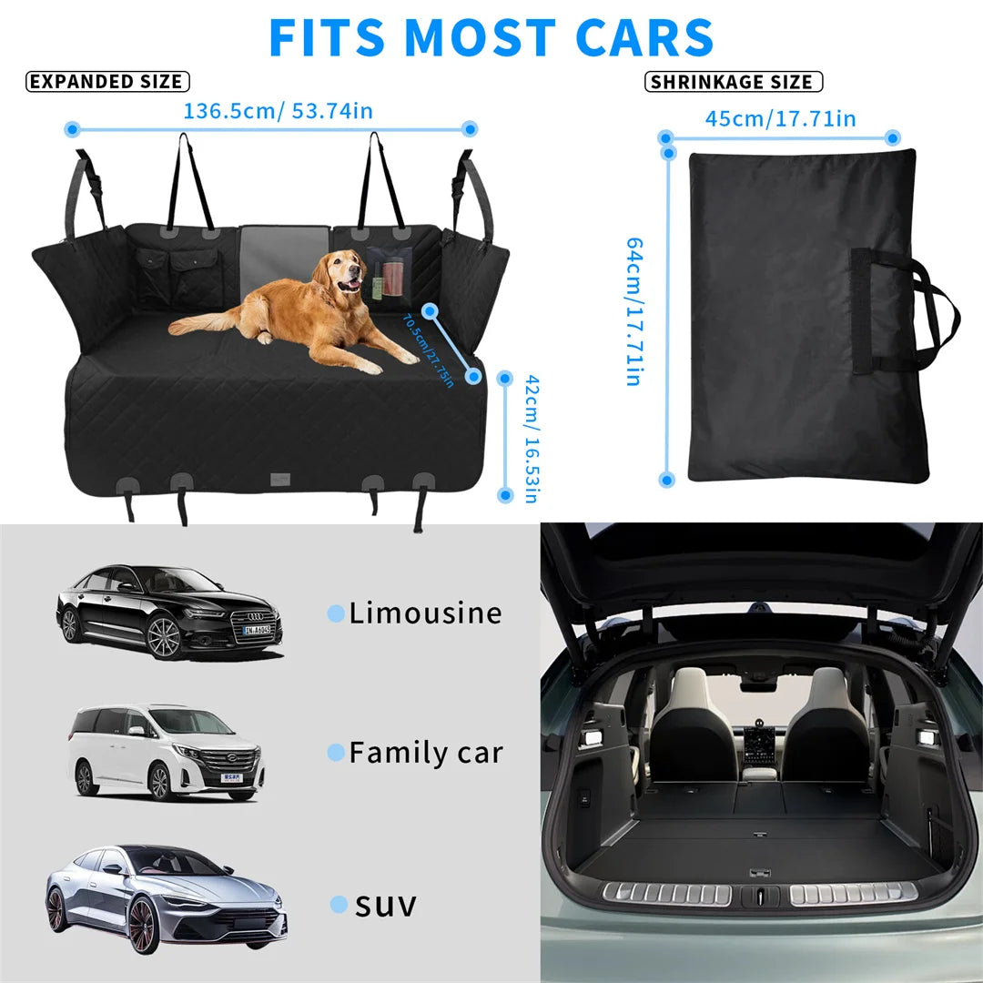 BINGOPAW Waterproof Dog Car Seat Cover And Extender Hammock