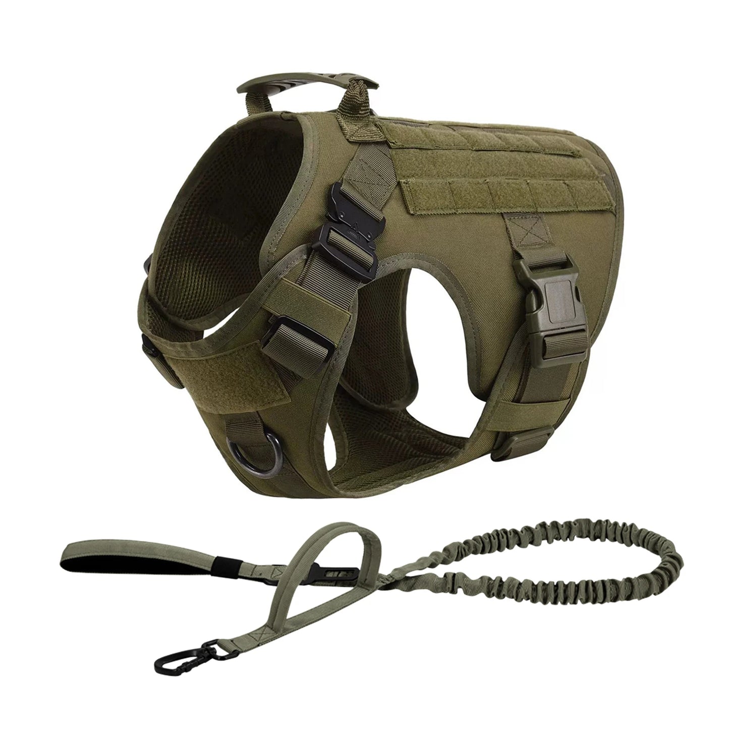 Nylon Tactical Dog Harness With Quick Release Buckle