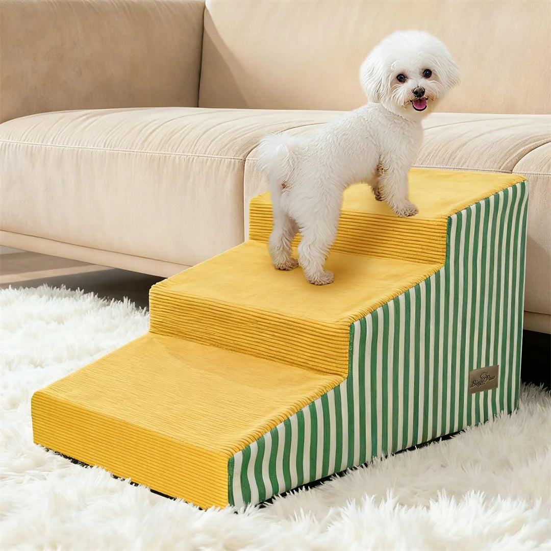 Foam Dog Stairs With Gentle Slope And Removable Washable Cover