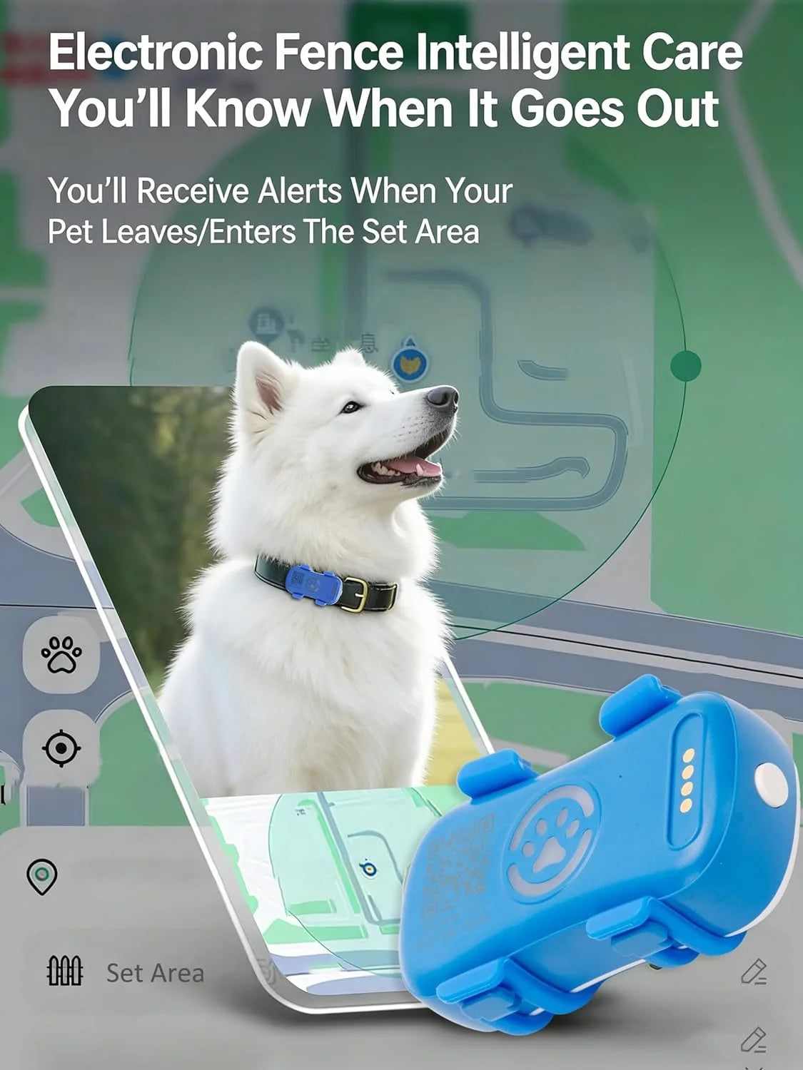 Real Time 4G GPS Pet Tracker With Waterproof Alarm System