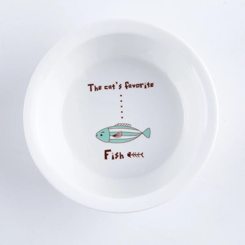 Ceramic Single And Double Pet Food Bowl With Wooden Stand