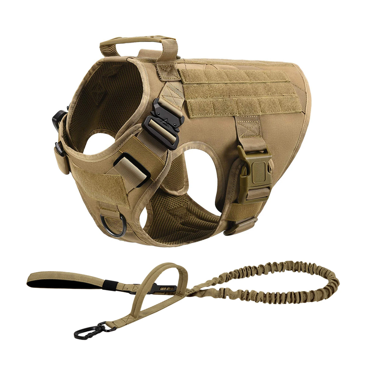 Nylon Tactical Dog Harness With Quick Release Buckle