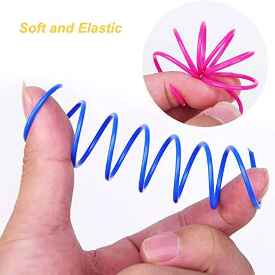 Heavy Gauge Spiral Spring Cat Toys For Interactive Play