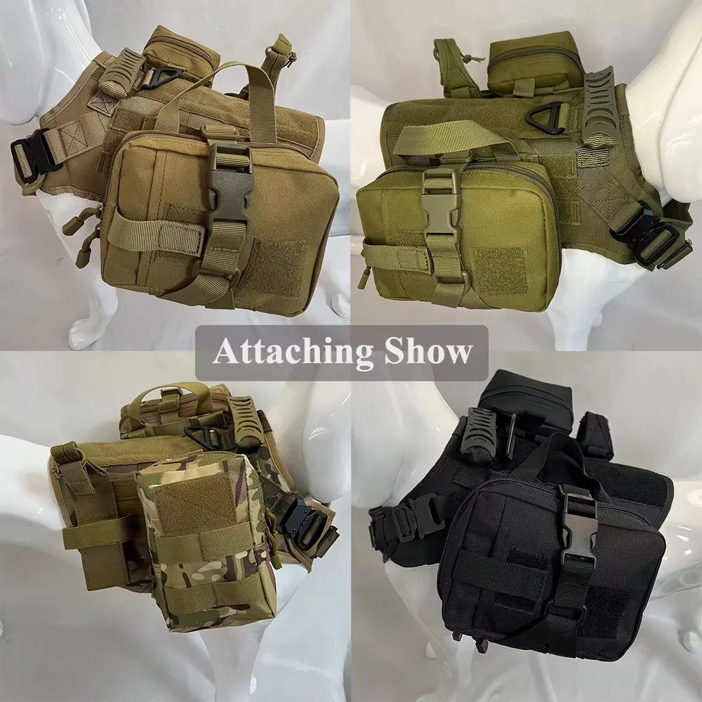 PETRAVEL Tactical Dog Training Bag Set With MOLLE Pouches