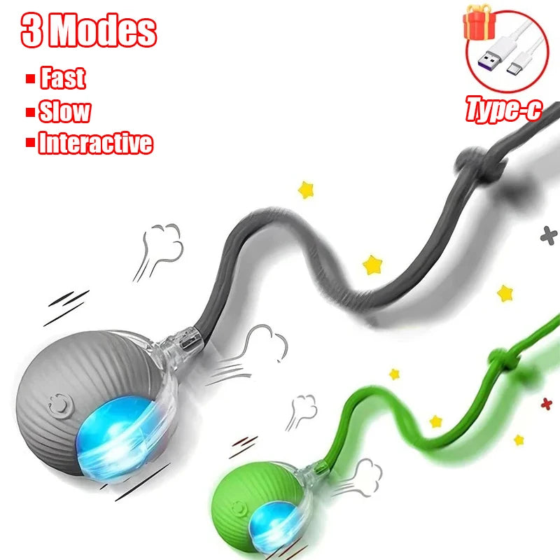 Rechargeable Automatic Interactive Cat Rolling Ball Toy