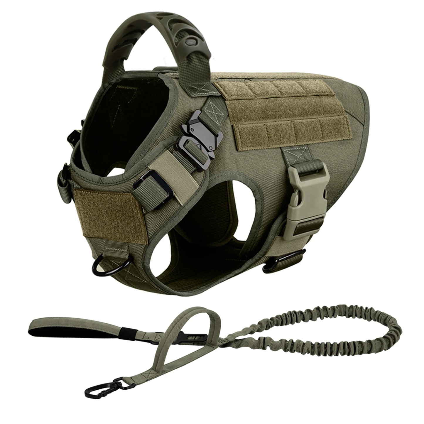 Nylon Padded Dog Harness and Leash Set with Quick Release