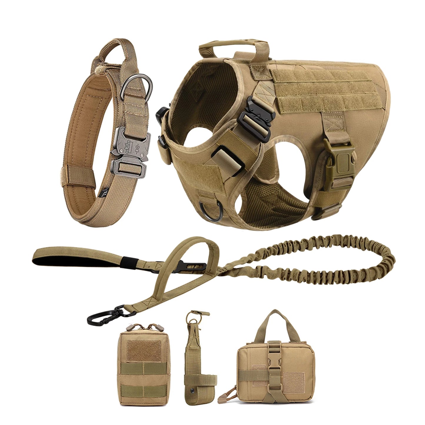 Nylon Tactical Dog Harness With Quick Release Buckle