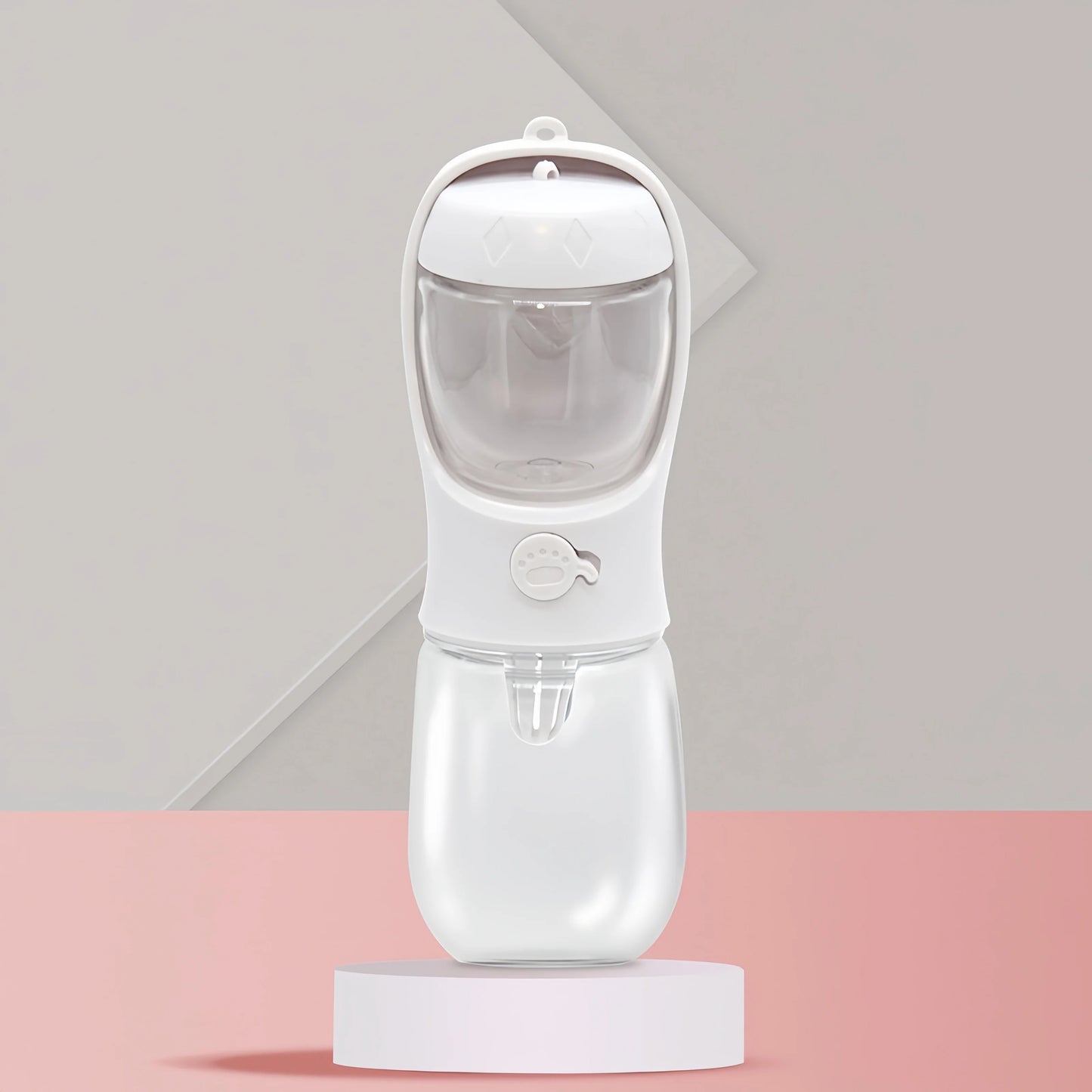 Portable Pet Water Bottle With Food Storage For Travel