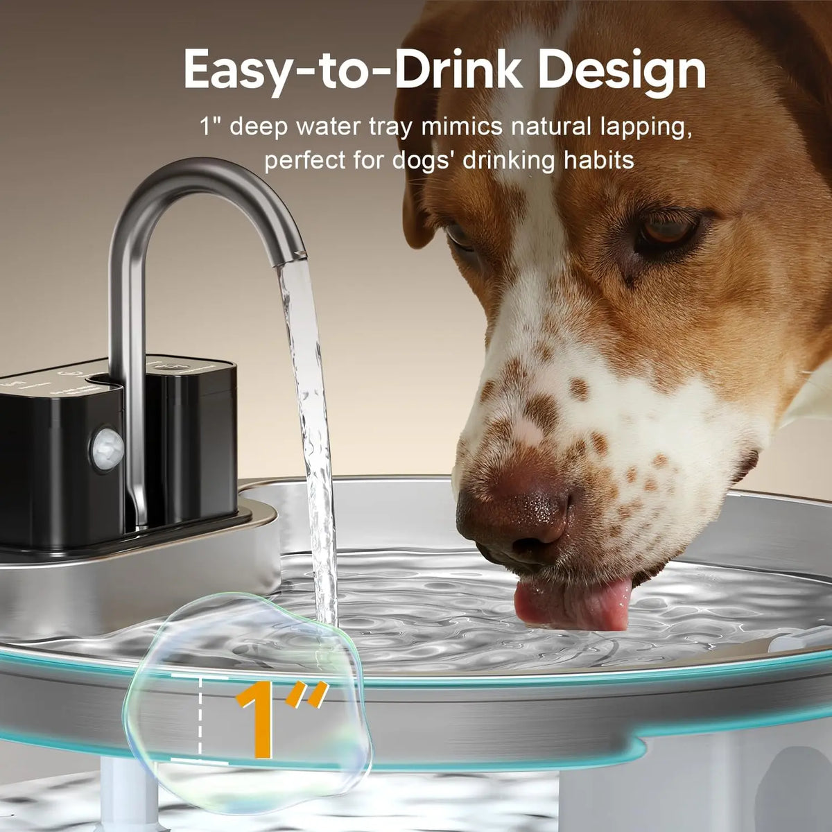 Weomg Stainless Steel Automatic Rechargeable Pet Fountain