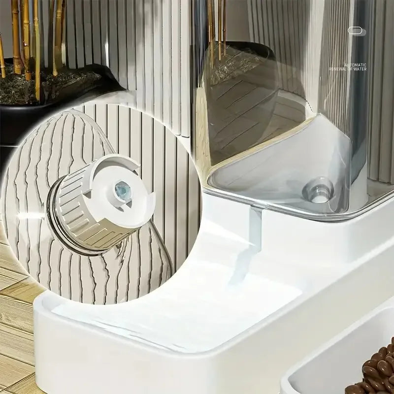 Automatic Plastic Dog And Cat Gravity Food Water Dispenser
