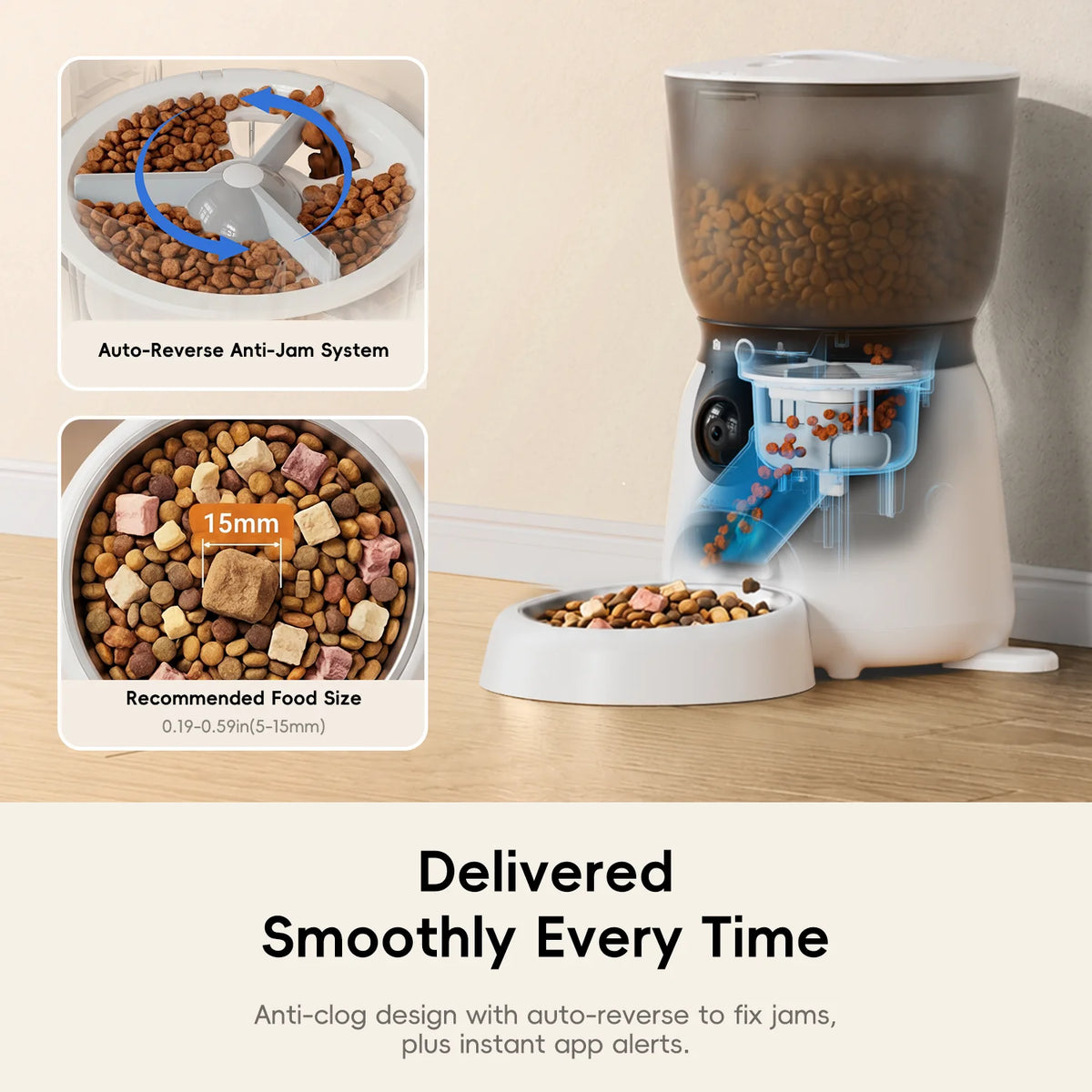 Zumimall Automatic Pet Feeder With Smart Camera Dispenser