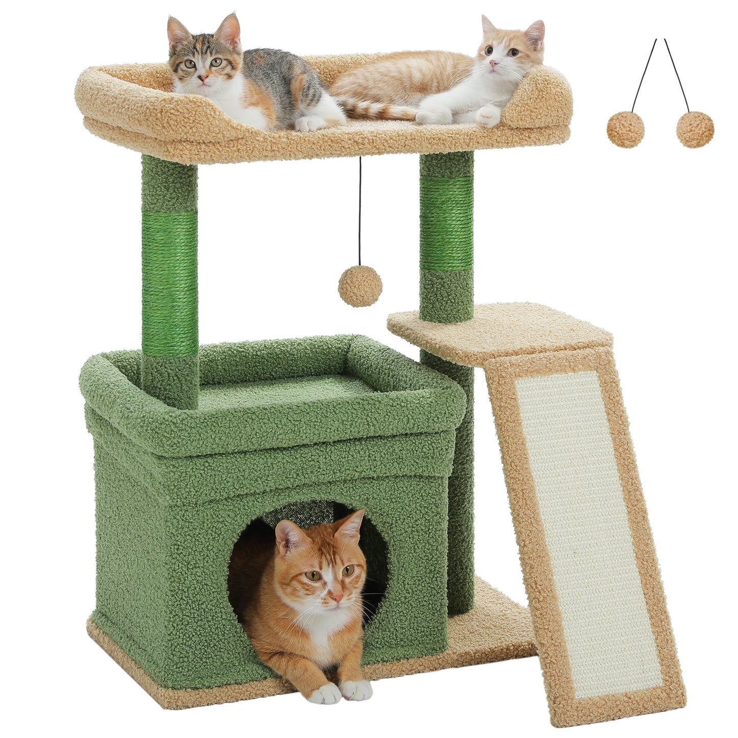 PAWZ Road Indoor Cat Tree With Sisal Scratching Post