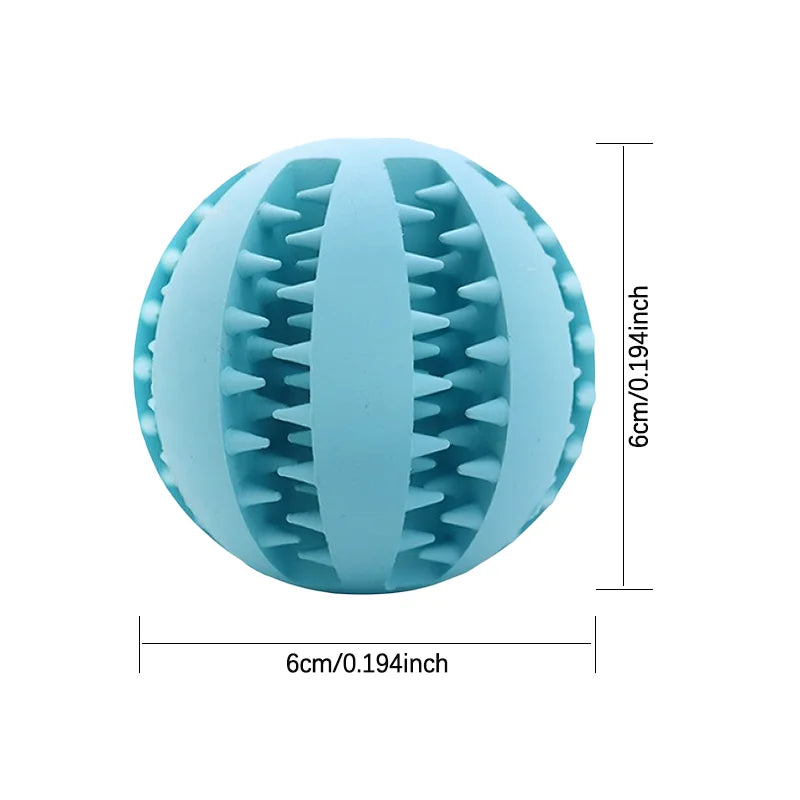 Rubber Dog Toy Ball For Teething And Biting Training Puzzles