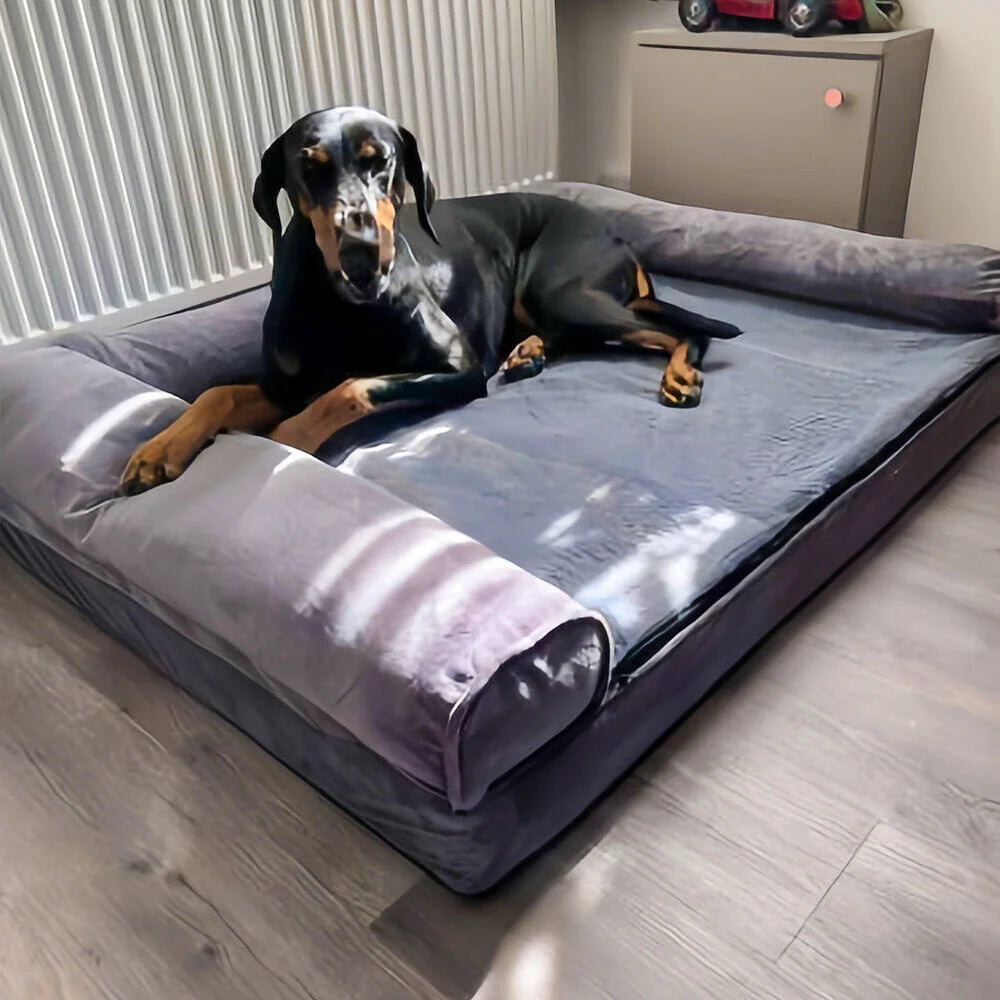 BORWART Orthopedic Memory Foam Calming Dog Sofa Bed