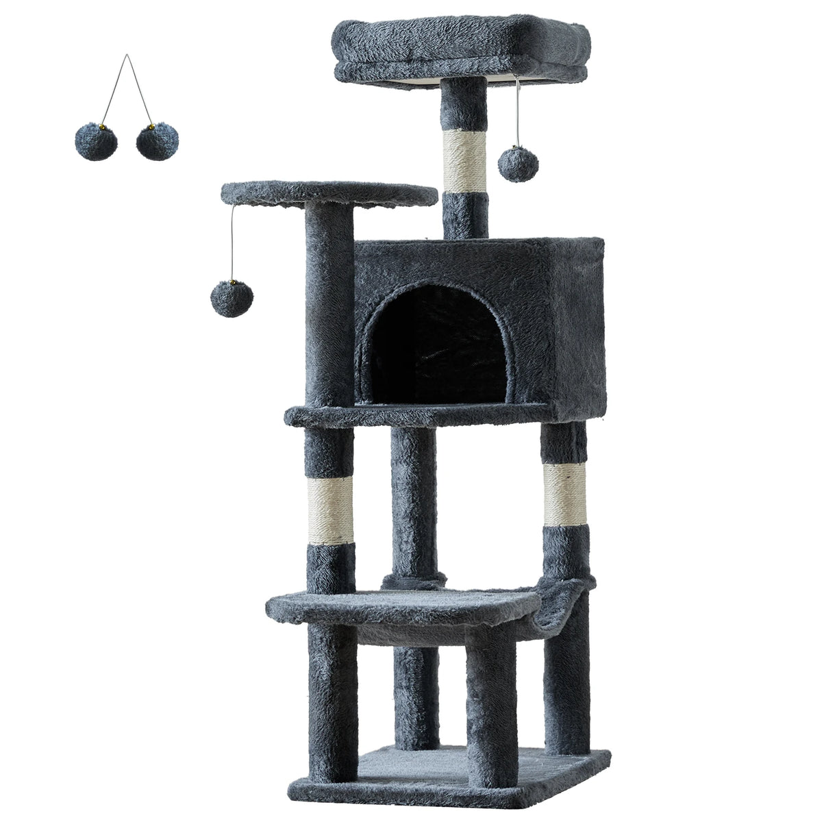 JHK Multi Tier Cat Tree With Sisal Scratching Posts For Cats