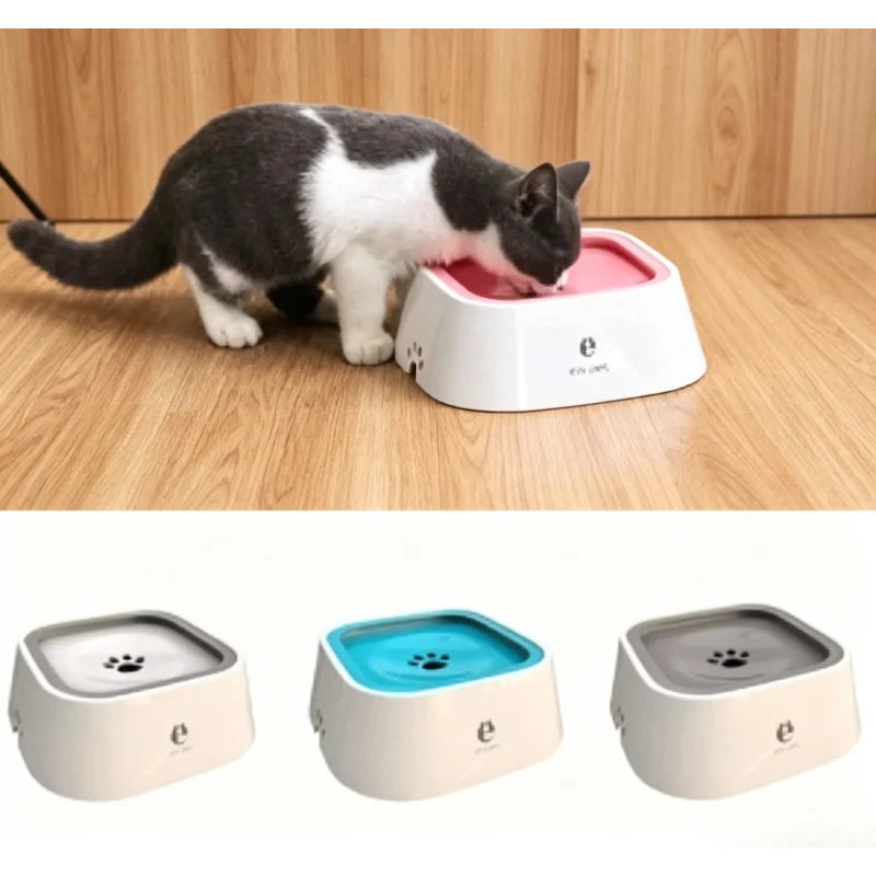 Anti Spill Floating Pet Water Bowl For Cats And Dogs