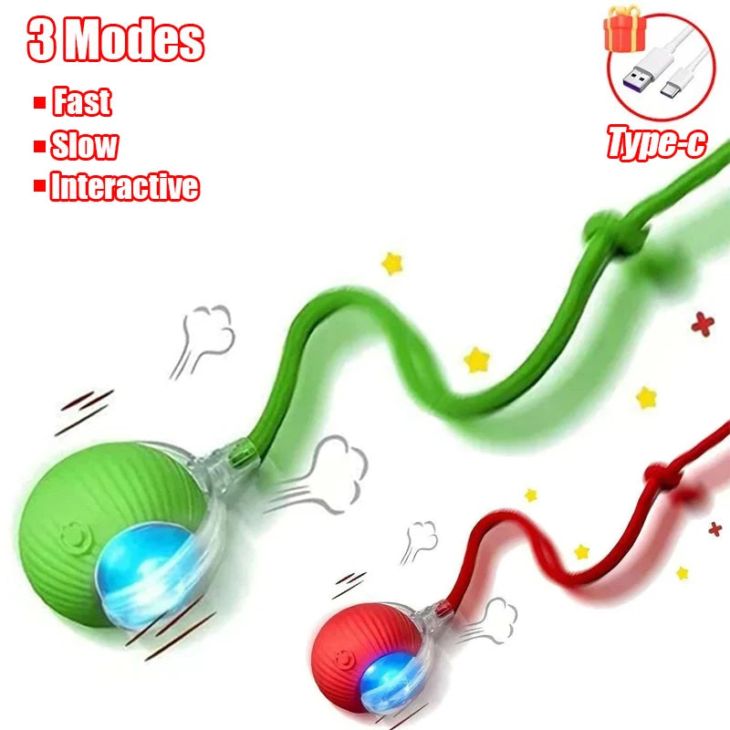 Rechargeable Automatic Interactive Cat Rolling Ball Toy