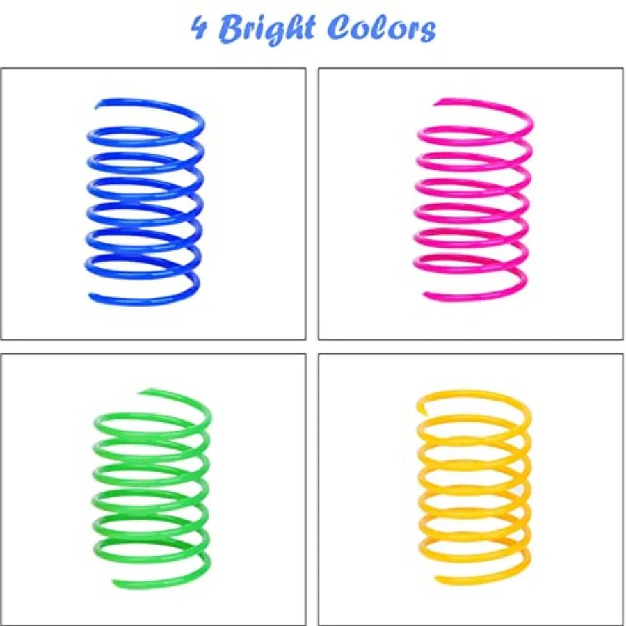 Heavy Gauge Spiral Spring Cat Toys For Interactive Play