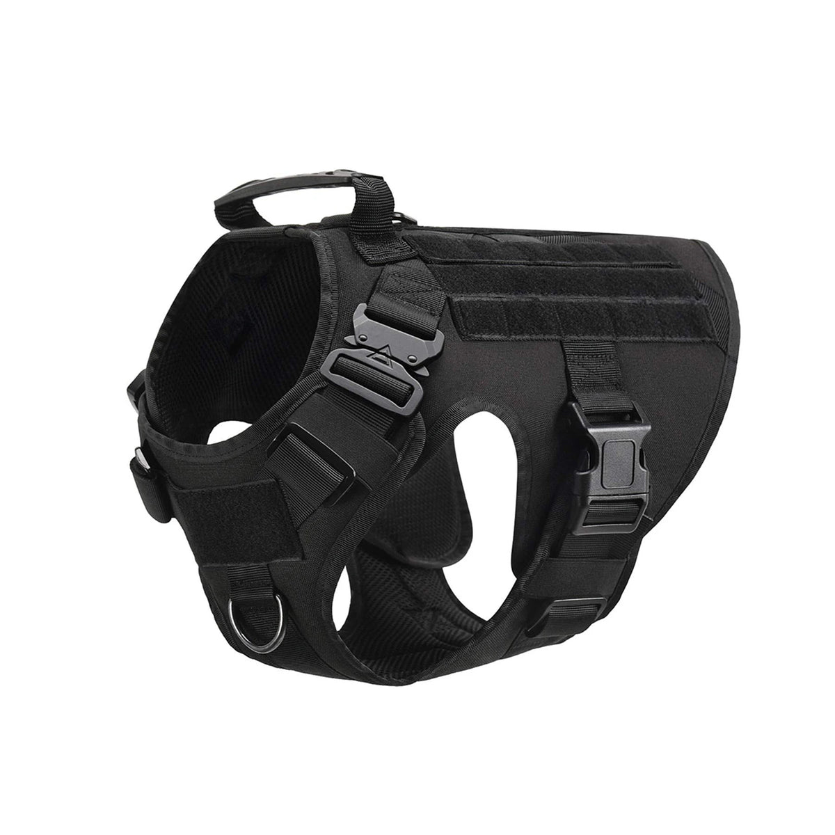 Padded Tactical Nylon Dog Harness With Quick Release Buckles