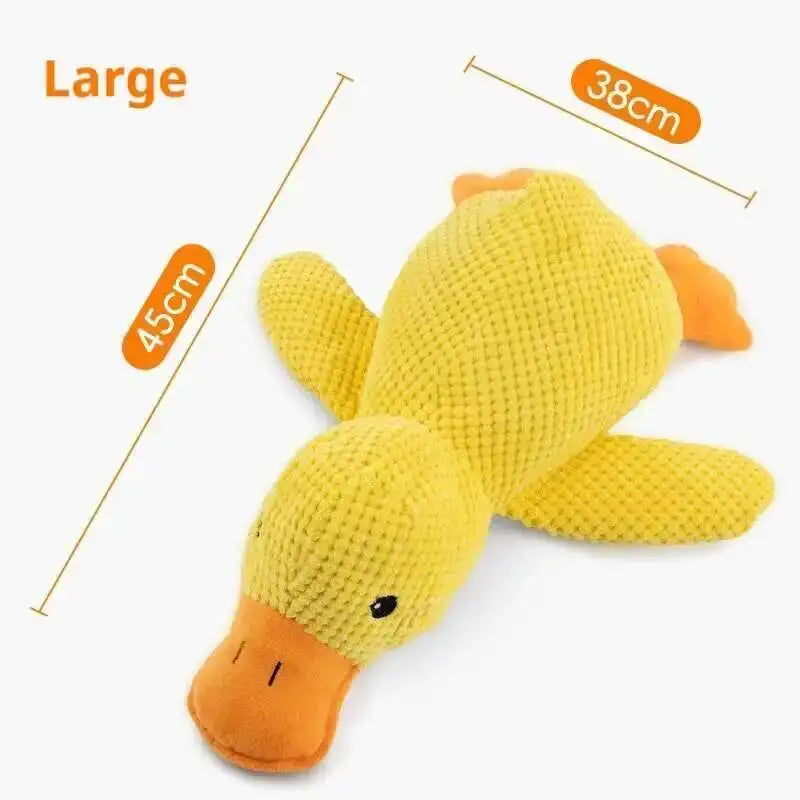 Squeaky Plush Duck Dog Toy Bite Resistant Chew Playmate