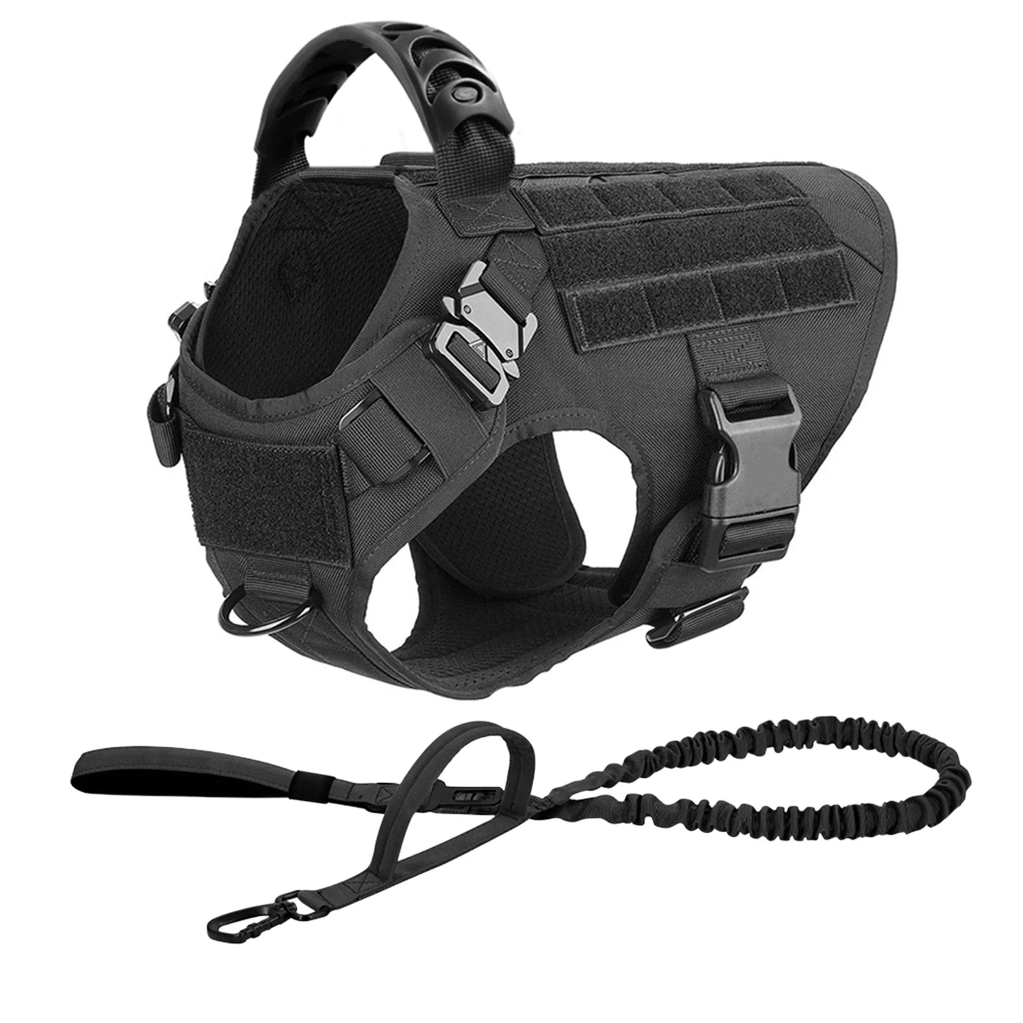 Premium Padded Nylon Dog Harness And Leash Combo Set