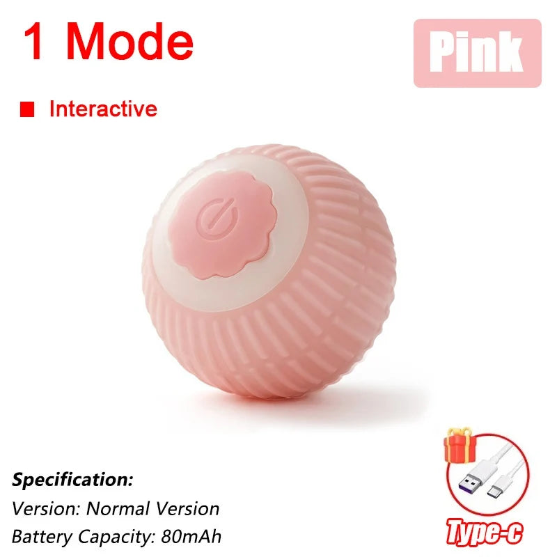 Rechargeable Automatic Interactive Cat Rolling Ball Toy