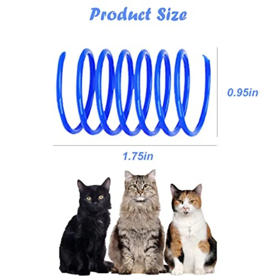 Heavy Gauge Spiral Spring Cat Toys For Interactive Play