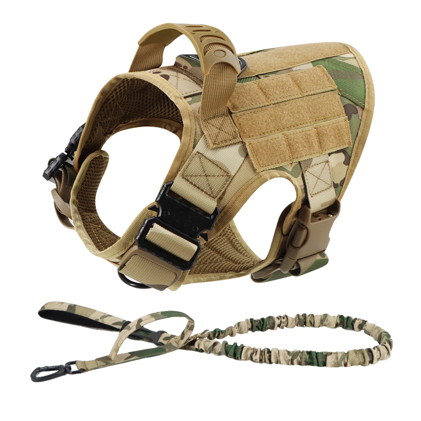 Nylon Padded Dog Harness and Leash Set with Quick Release