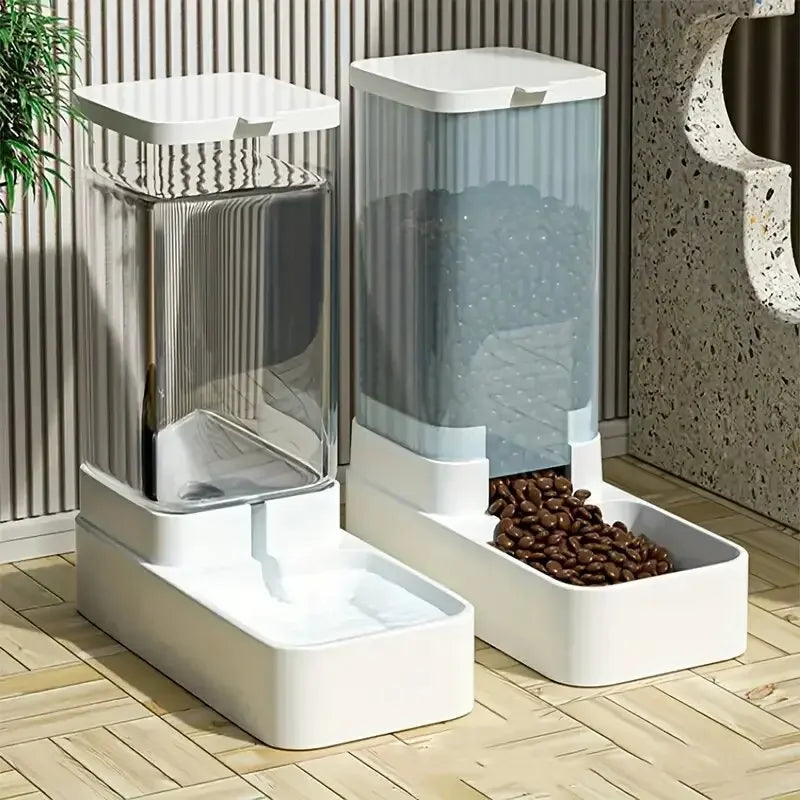 Automatic Plastic Dog And Cat Gravity Food Water Dispenser