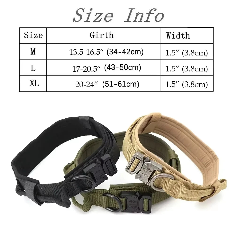 Adjustable Tactical Dog Harness With Padded Quick Release Buckle