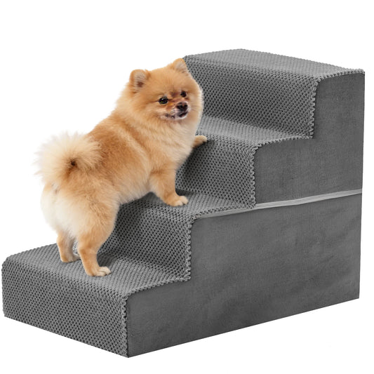 Premium Foam Dog Stair Ramp Small Dogs Non Slip Climbing Ladder