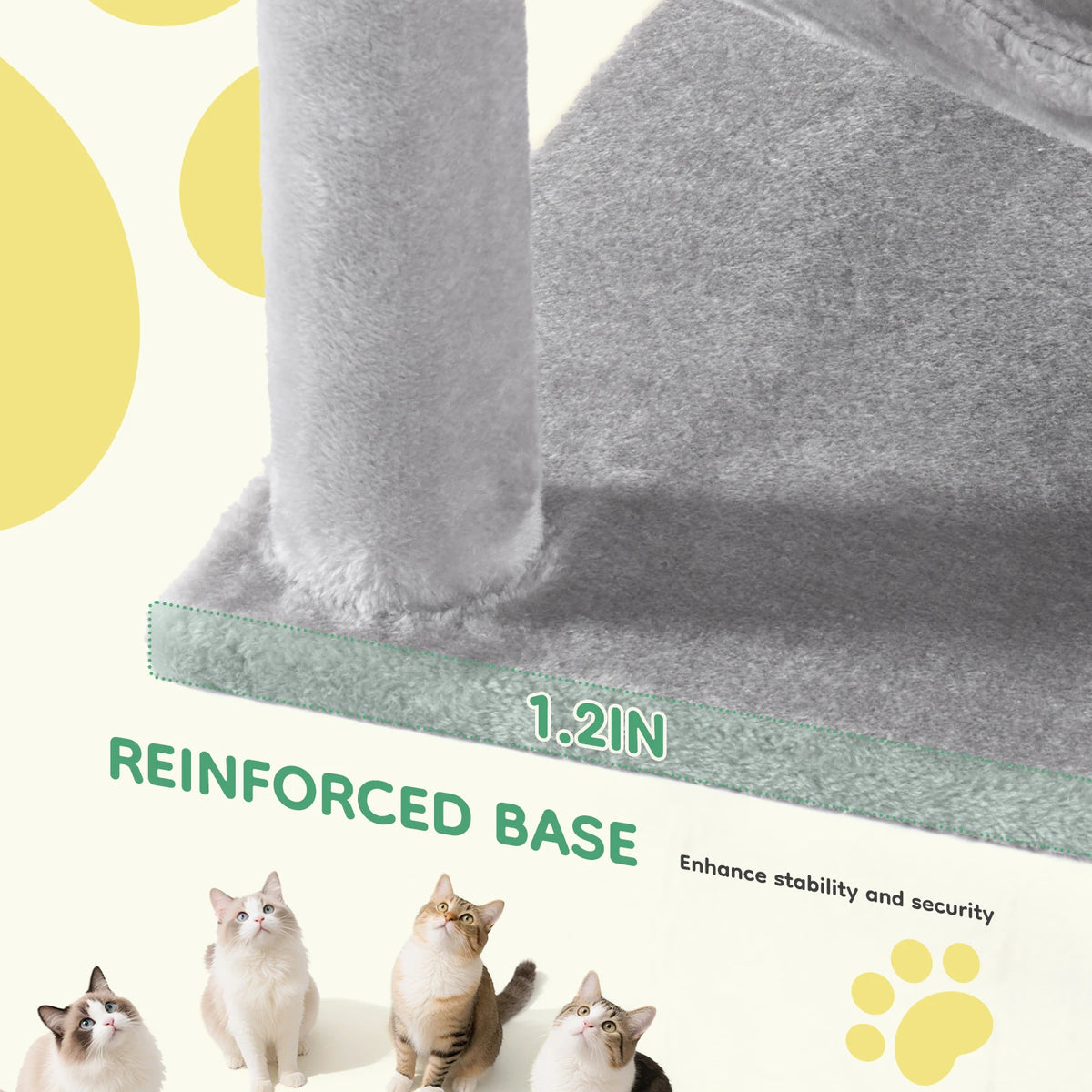 JHK Multi Tier Cat Tree With Sisal Scratching Posts For Cats