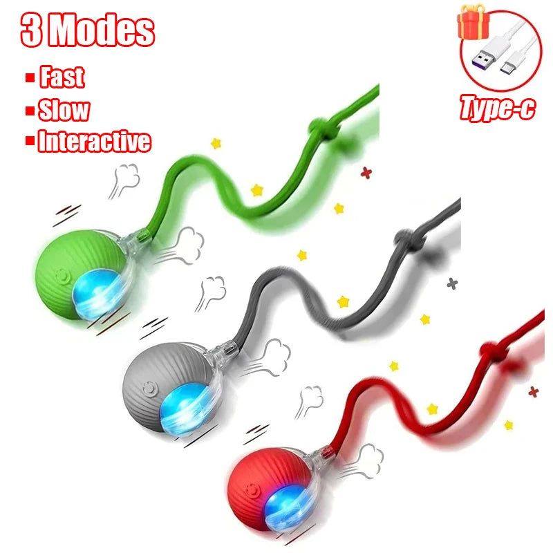 Rechargeable Automatic Interactive Cat Rolling Ball Toy