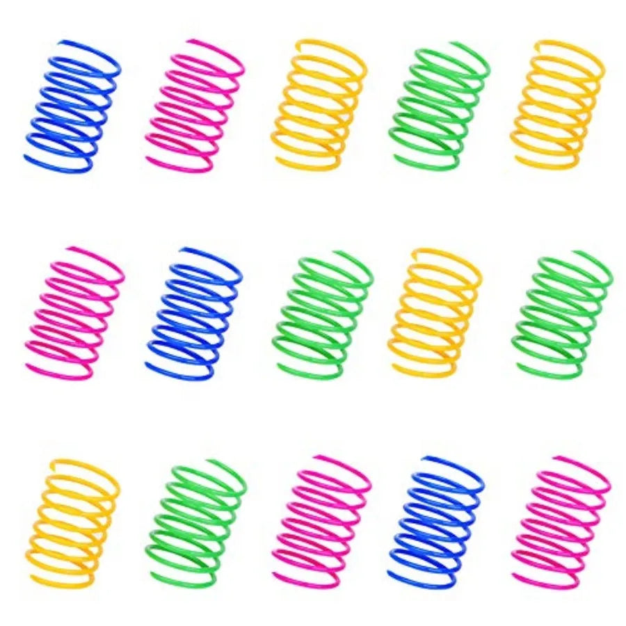 Heavy Gauge Spiral Spring Cat Toys For Interactive Play