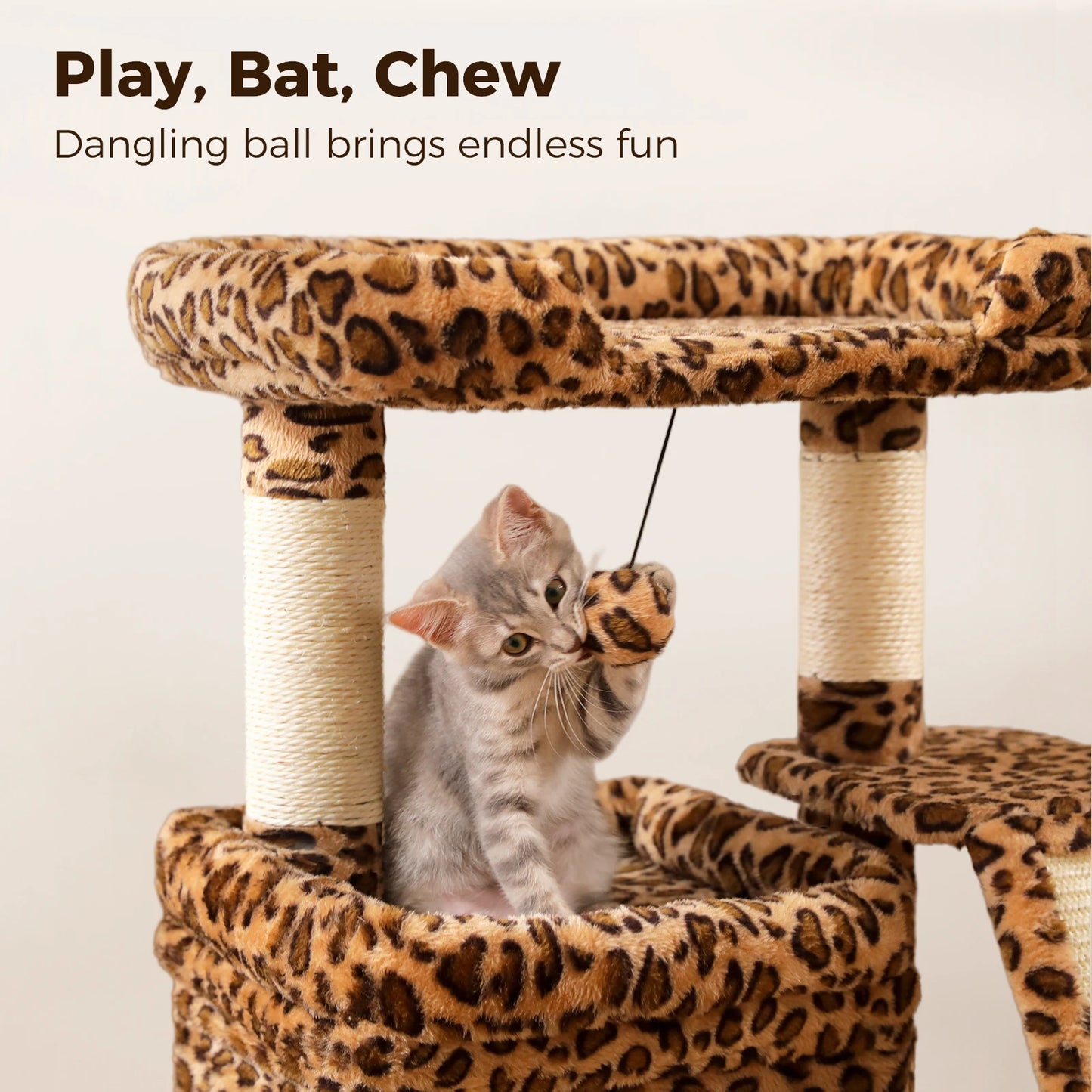 PAWZ Road Indoor Cat Tree With Sisal Scratching Post