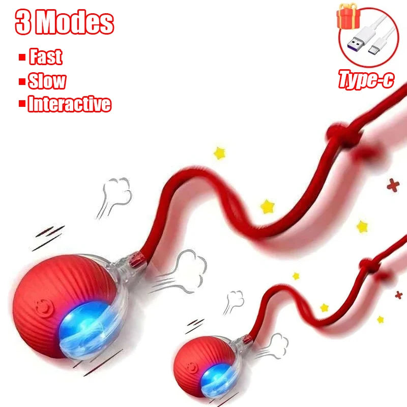 Rechargeable Automatic Interactive Cat Rolling Ball Toy