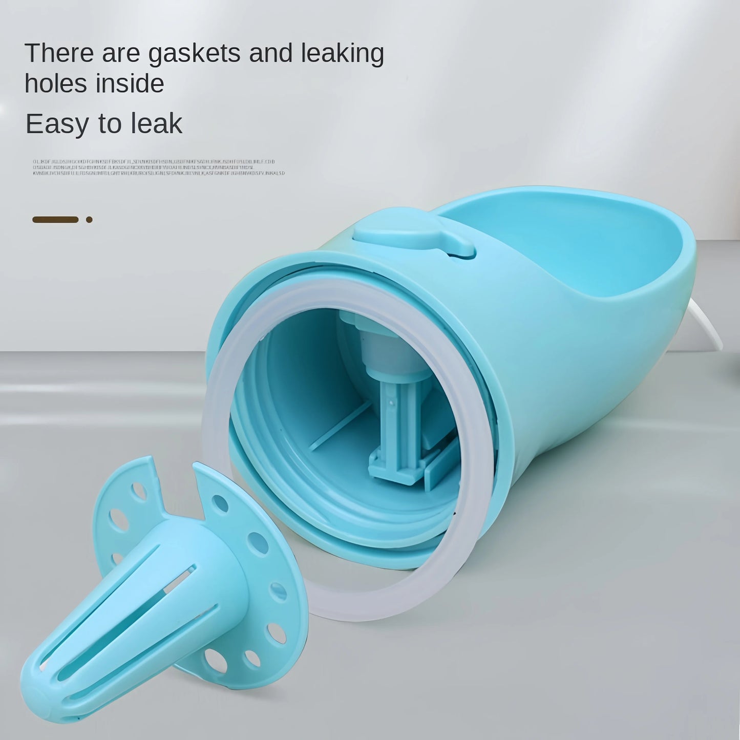 Portable Pet Water Bottle With Food Storage For Travel