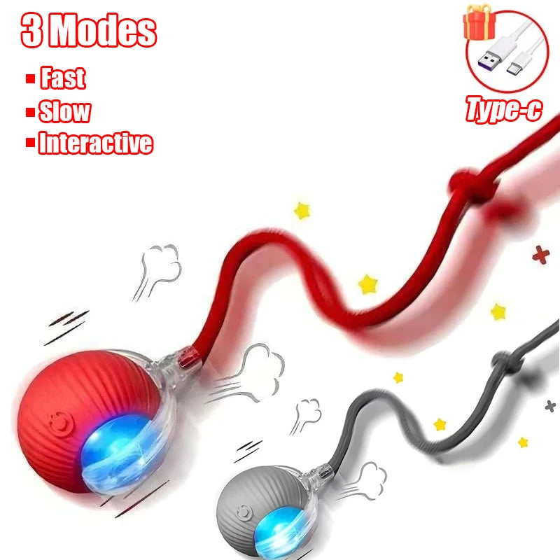 Rechargeable Automatic Interactive Cat Rolling Ball Toy