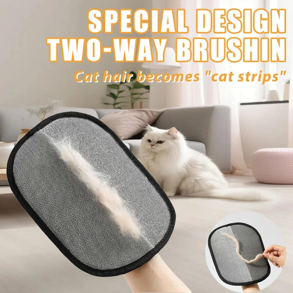 Washable Pet Hair Remover Grooming Gloves for Clothes and Carpets