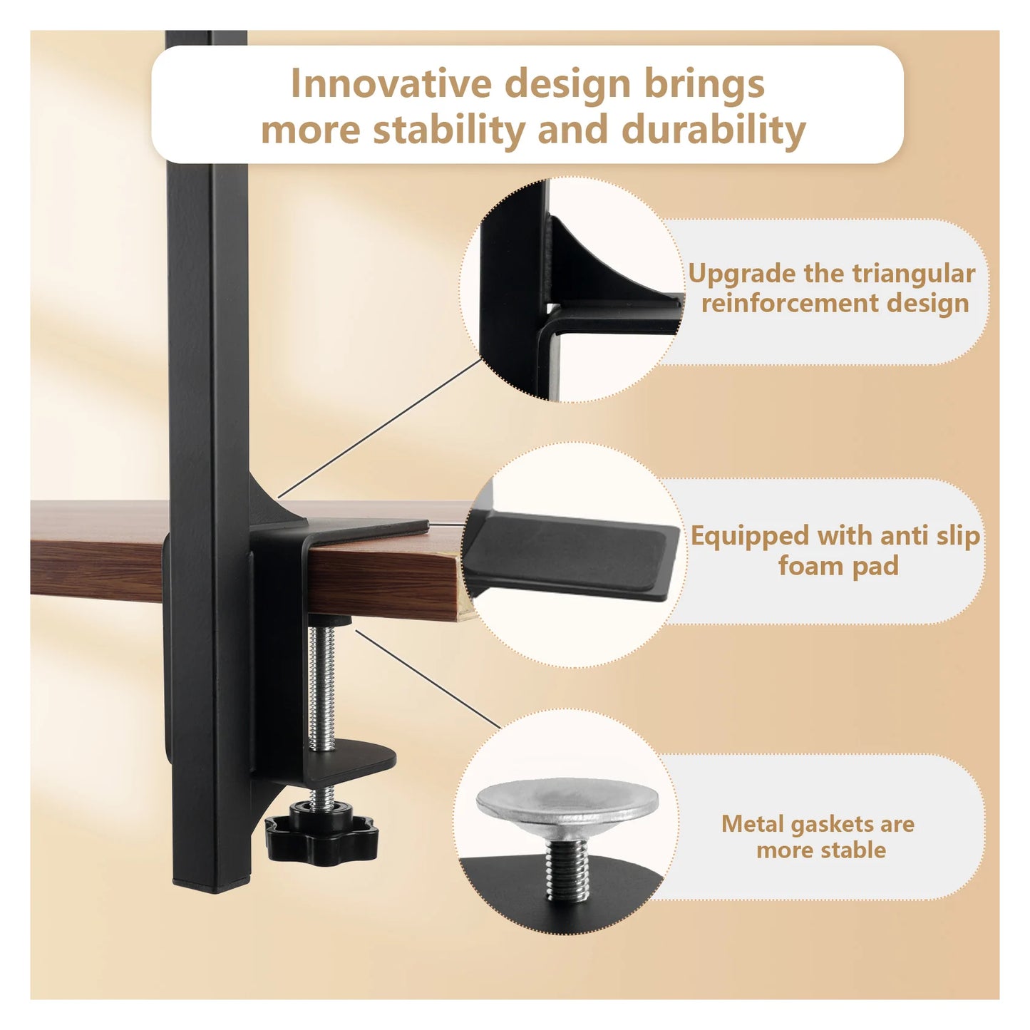 Height Adjustable Dog Grooming Arm With Loops And Clamp