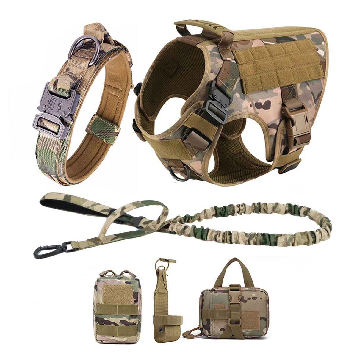 Nylon Tactical Dog Harness With Quick Release Buckle