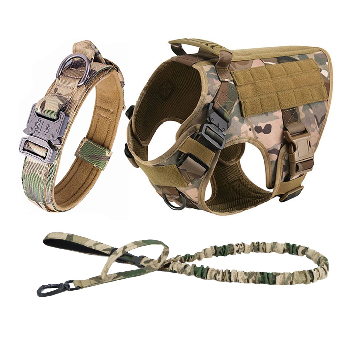Nylon Tactical Dog Harness With Quick Release Buckle