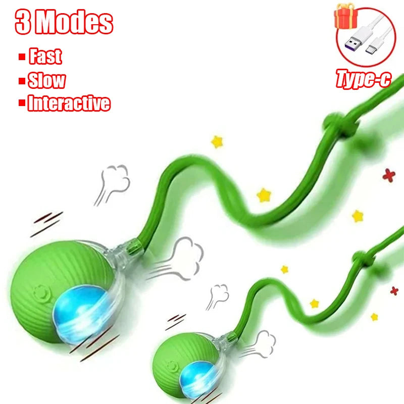 Rechargeable Automatic Interactive Cat Rolling Ball Toy