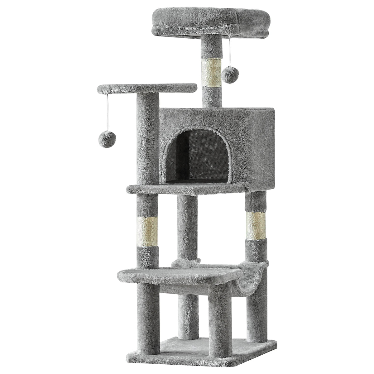 JHK Multi Tier Cat Tree With Sisal Scratching Posts For Cats
