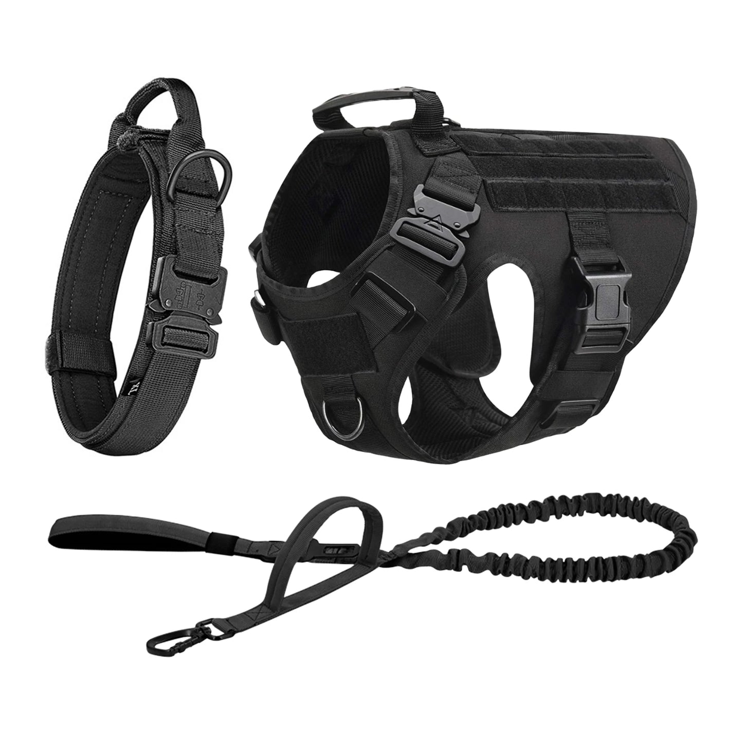 Nylon Tactical Dog Harness With Quick Release Buckle