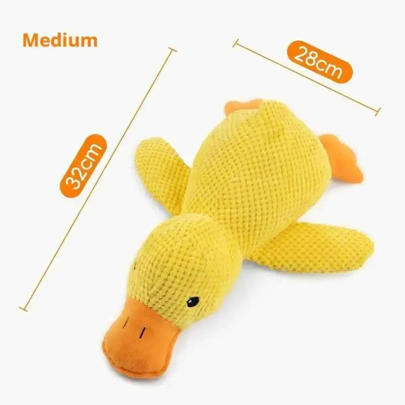 Squeaky Plush Duck Dog Toy Bite Resistant Chew Playmate
