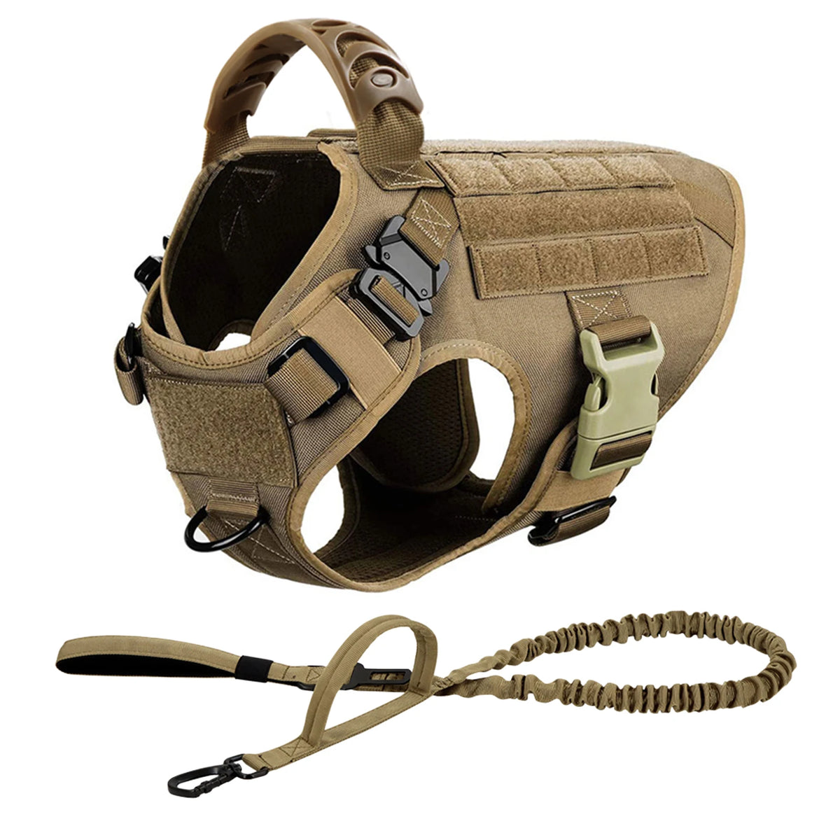 Nylon Padded Dog Harness and Leash Set with Quick Release