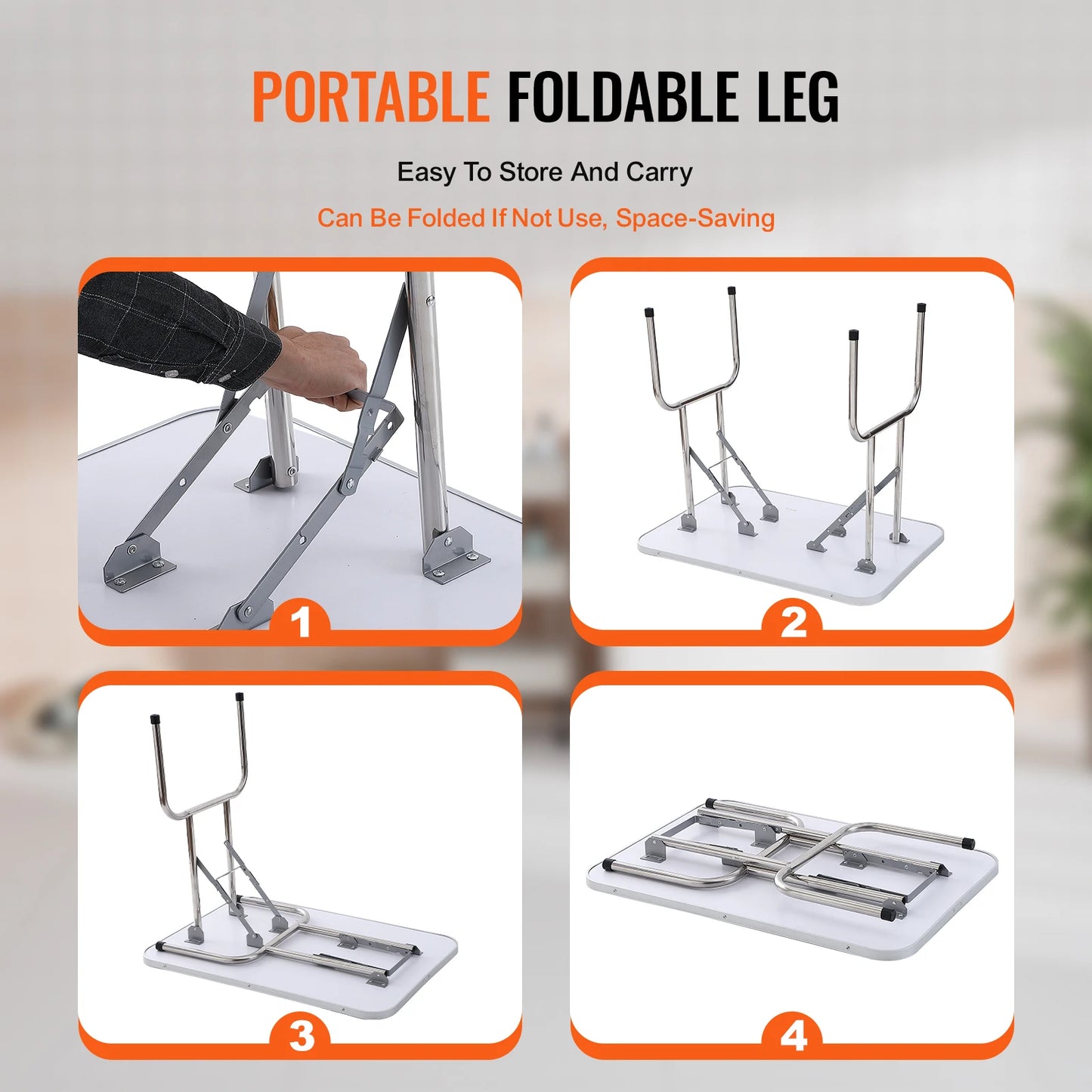 SucceBuy Foldable Pet Grooming Table With Adjustable Arms And Clamp